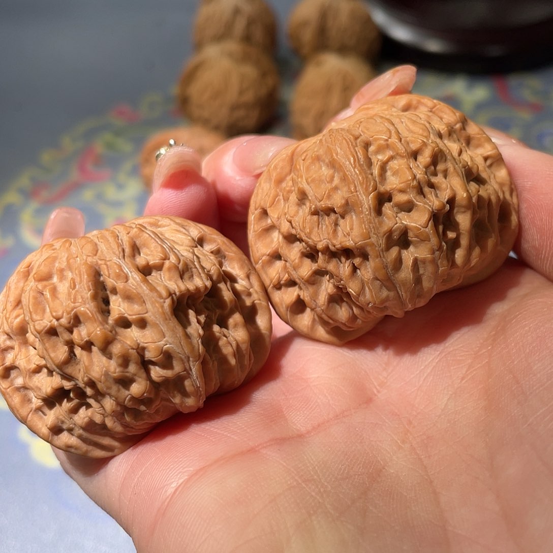 文玩核桃把件磨盘42 S5号