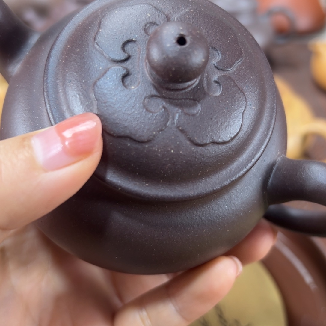 K***u茶杯紫砂紫泥封釉