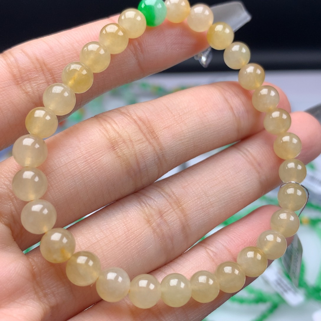 翡翠手链未镶嵌卡