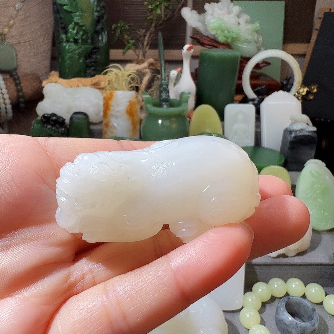 和田玉未镶嵌挂件