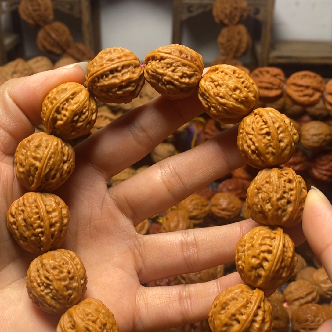 勉****手串文玩核桃金蟾背手串