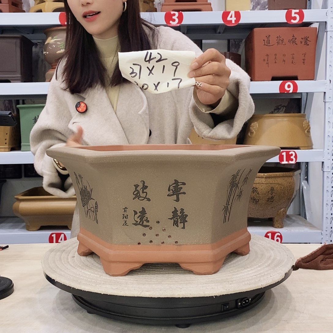 紫砂花盆紫砂花盆