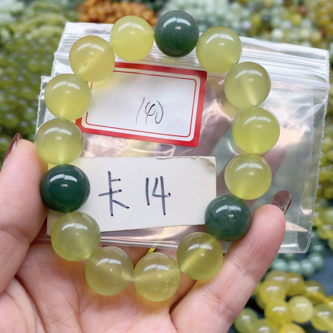 未镶嵌蛇纹石玉手串