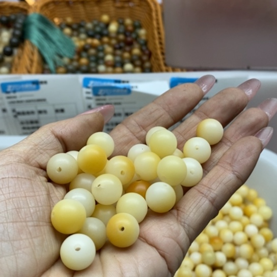 吊坠白玉菩提精品12汤圆圆120颗