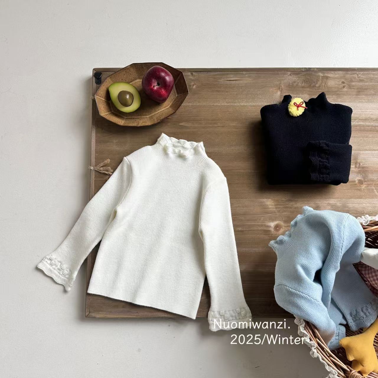 【S】儿童韩版百搭针织中净版套头毛衣（年款）WZJ-54176