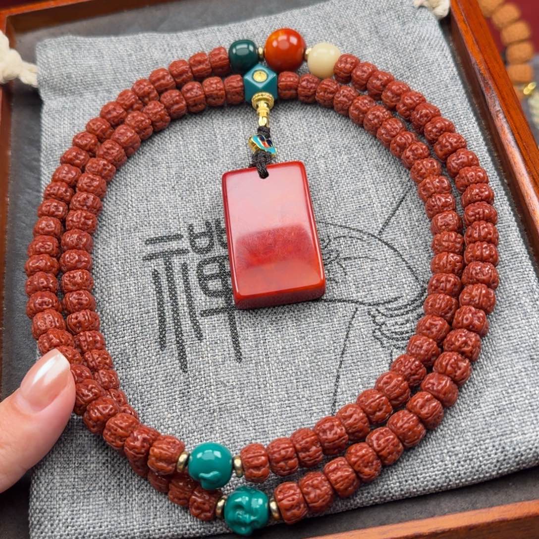 金刚菩提吊坠盘龙