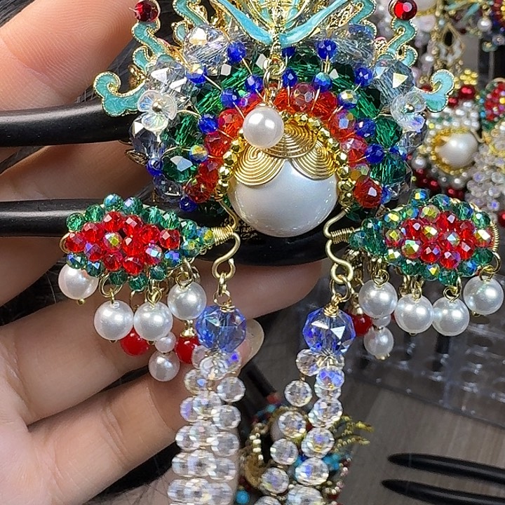 ？***。古风刀马旦发簪发饰