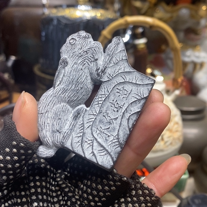 蜜安罐瓷香炉锡茶则