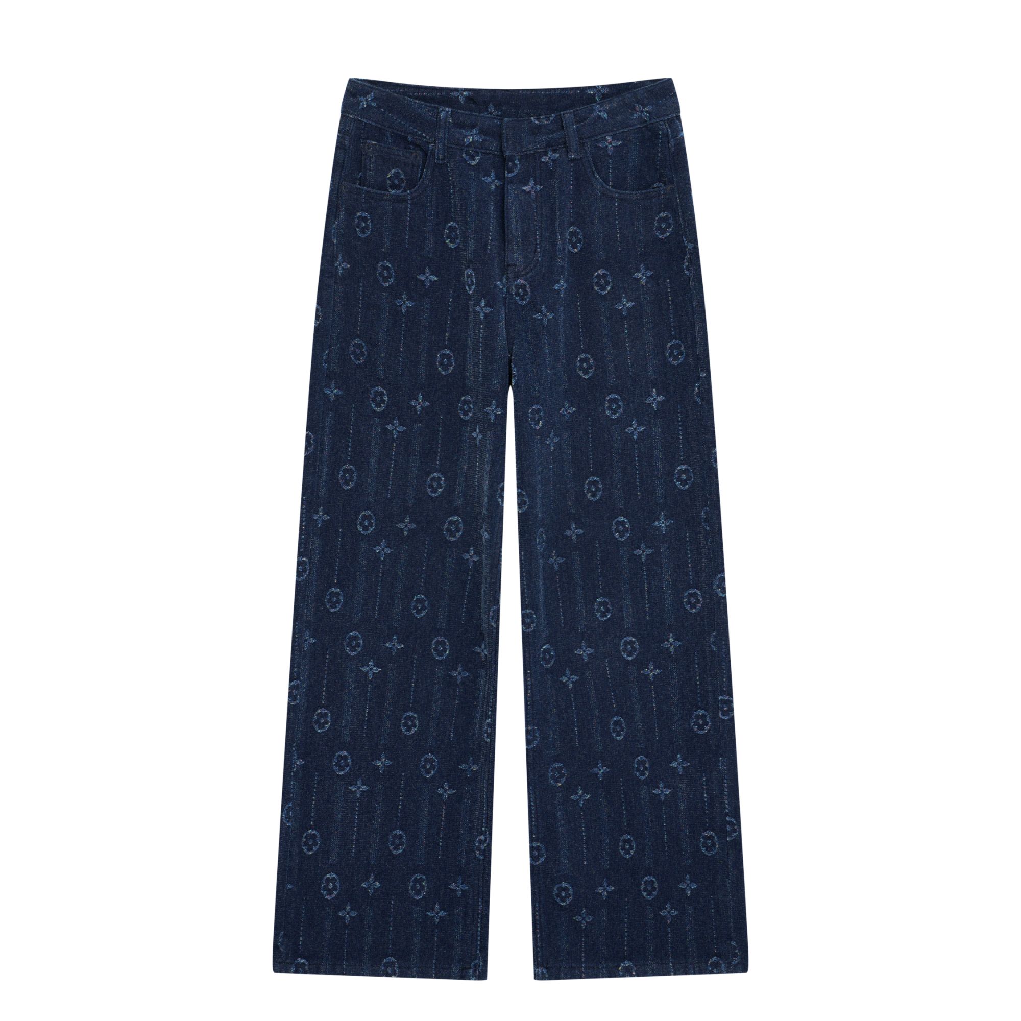 YUNAQIU-高奢时尚牛仔裤女2025秋冬新款直筒裤百搭5159