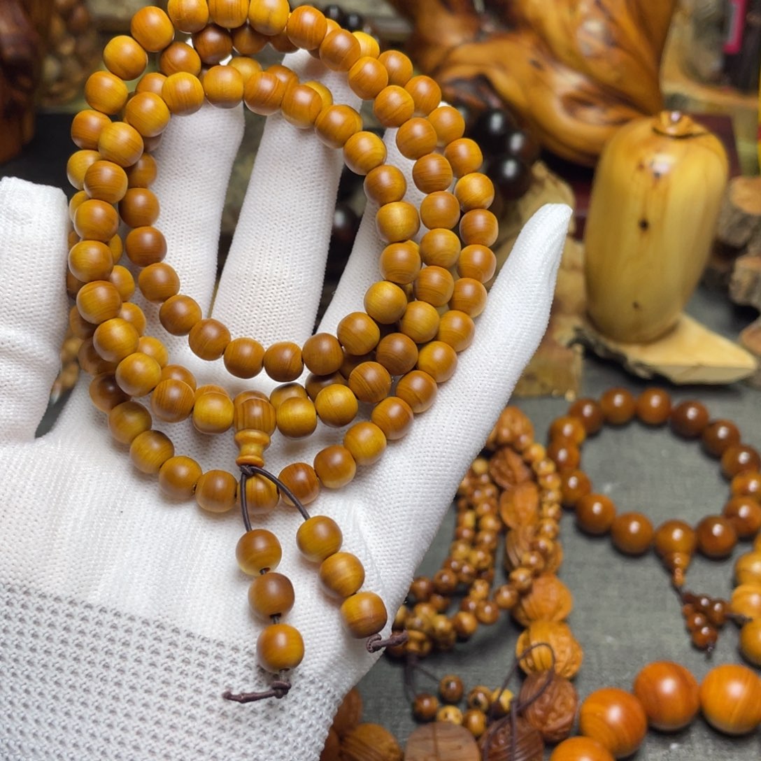 芸***海柏木（崖柏）0.8黄粉茶料108颗