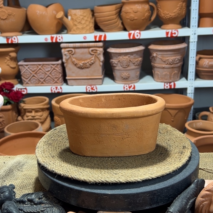 ≧***隅19×12×10 两个粗陶微瑕