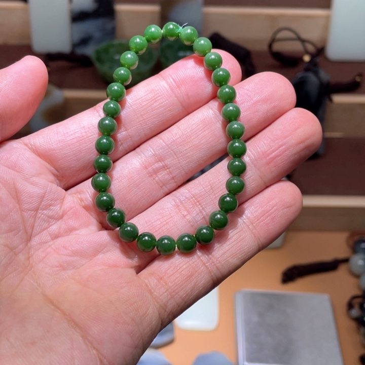 和田玉手链卡6未镶嵌