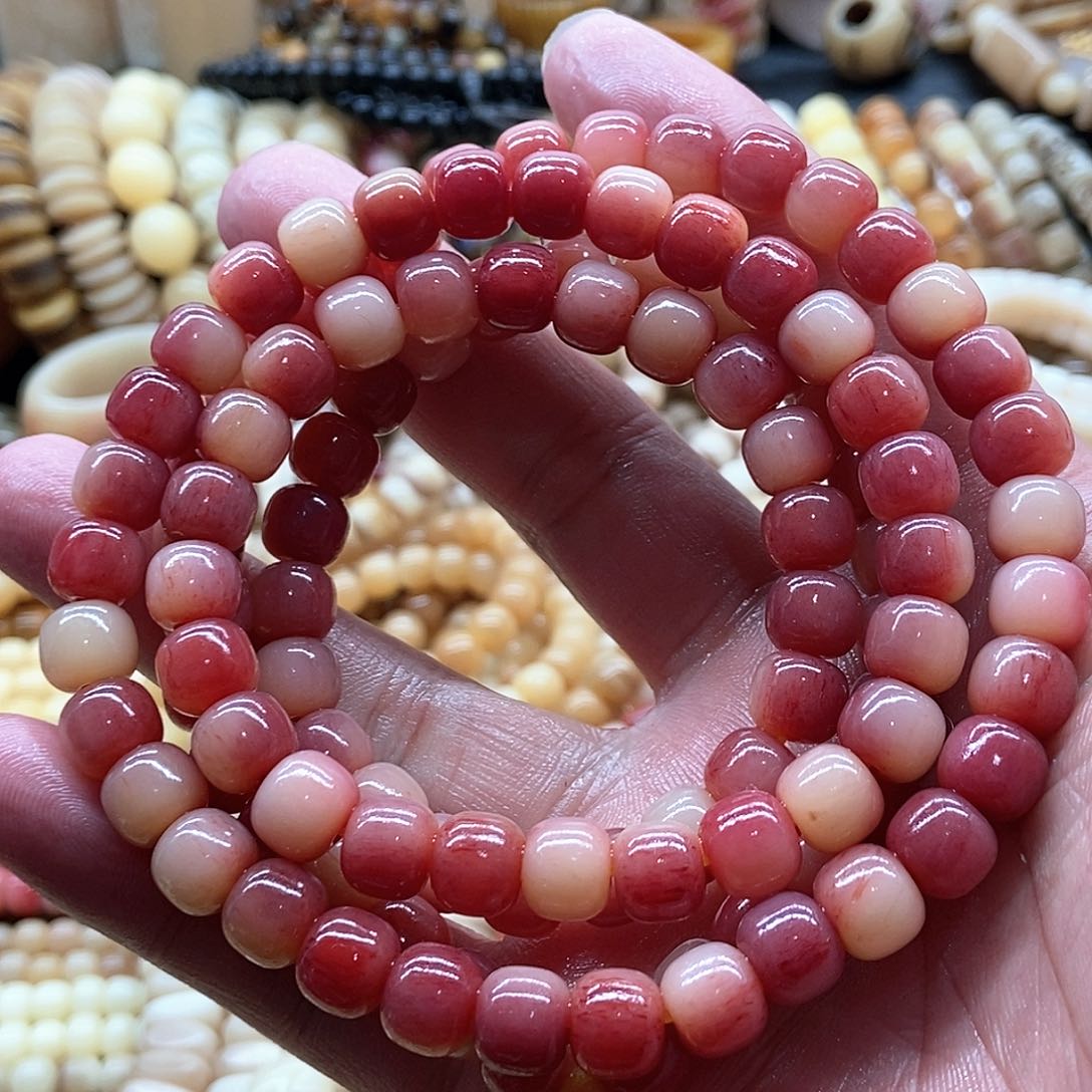 【闪购商品】驼骨其他恪*驼骨沁血9毫米108桶珠