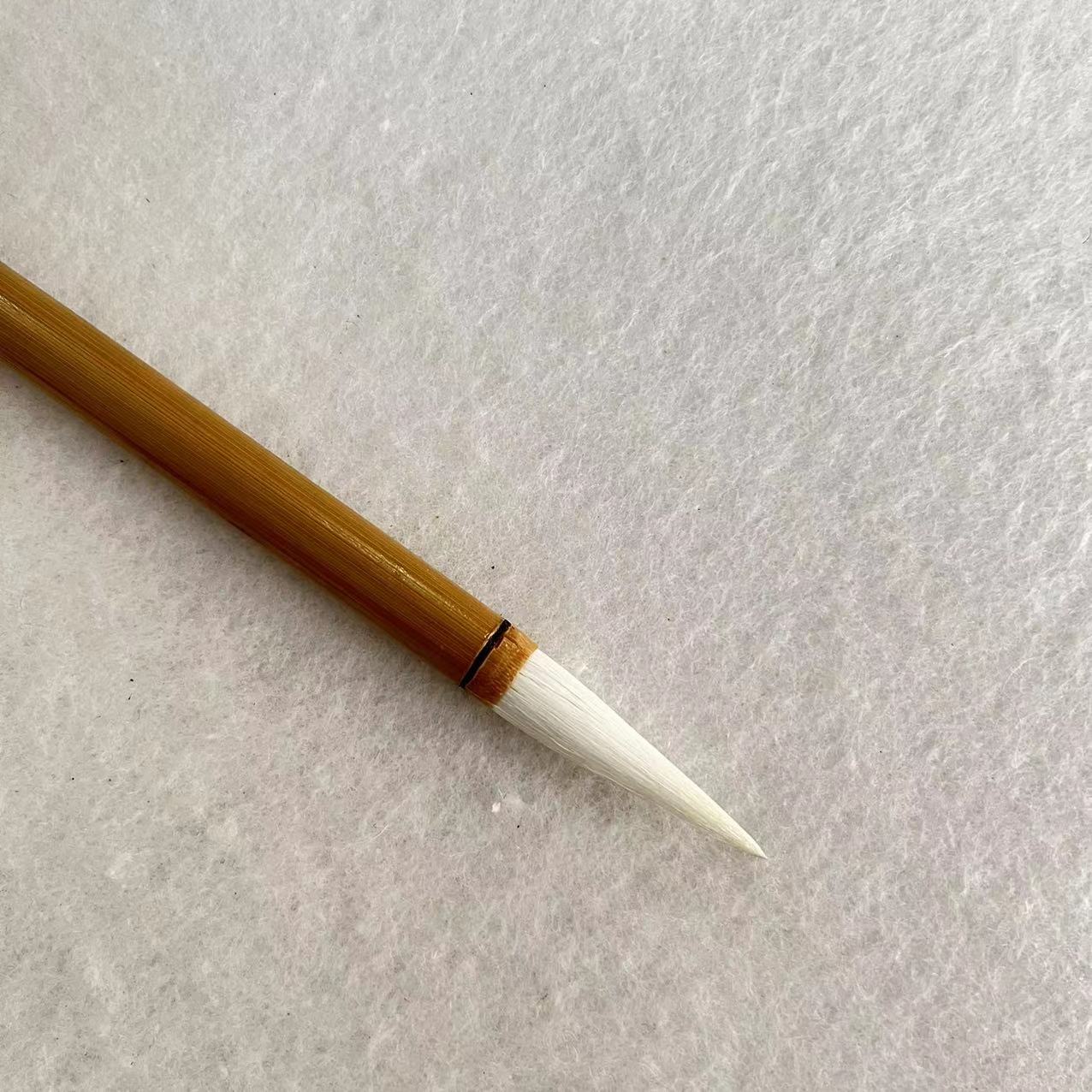 双羊湖笔【篆隶】纯羊毫口径 0.9*3.8 cm 书画专业毛笔