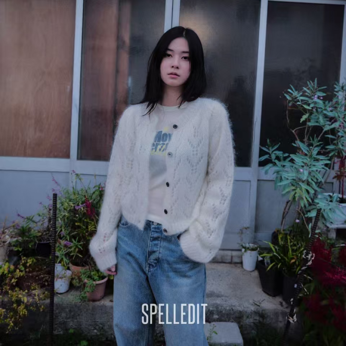 SPELLEDIT25冬五期镂空针织开衫