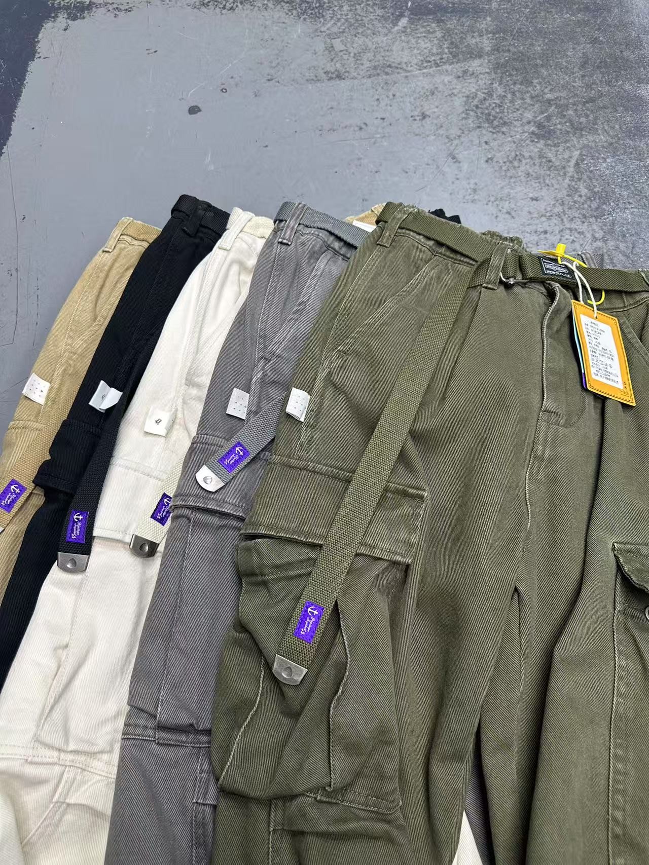 【特价断码清】小众设计全棉加厚百搭工装裤V503-3#点