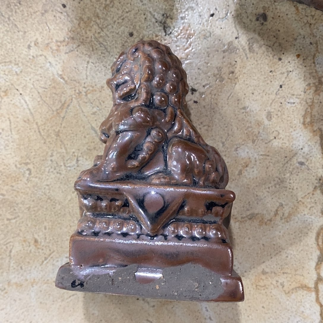 瓷片介休窑的一个小狮子