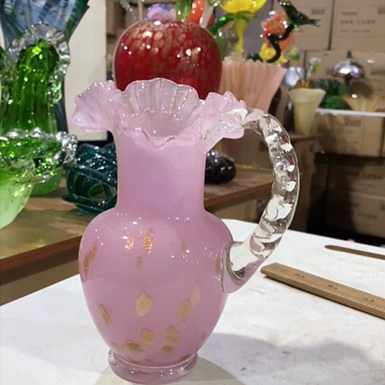 无铅玻璃高度18厘米芬顿花瓶