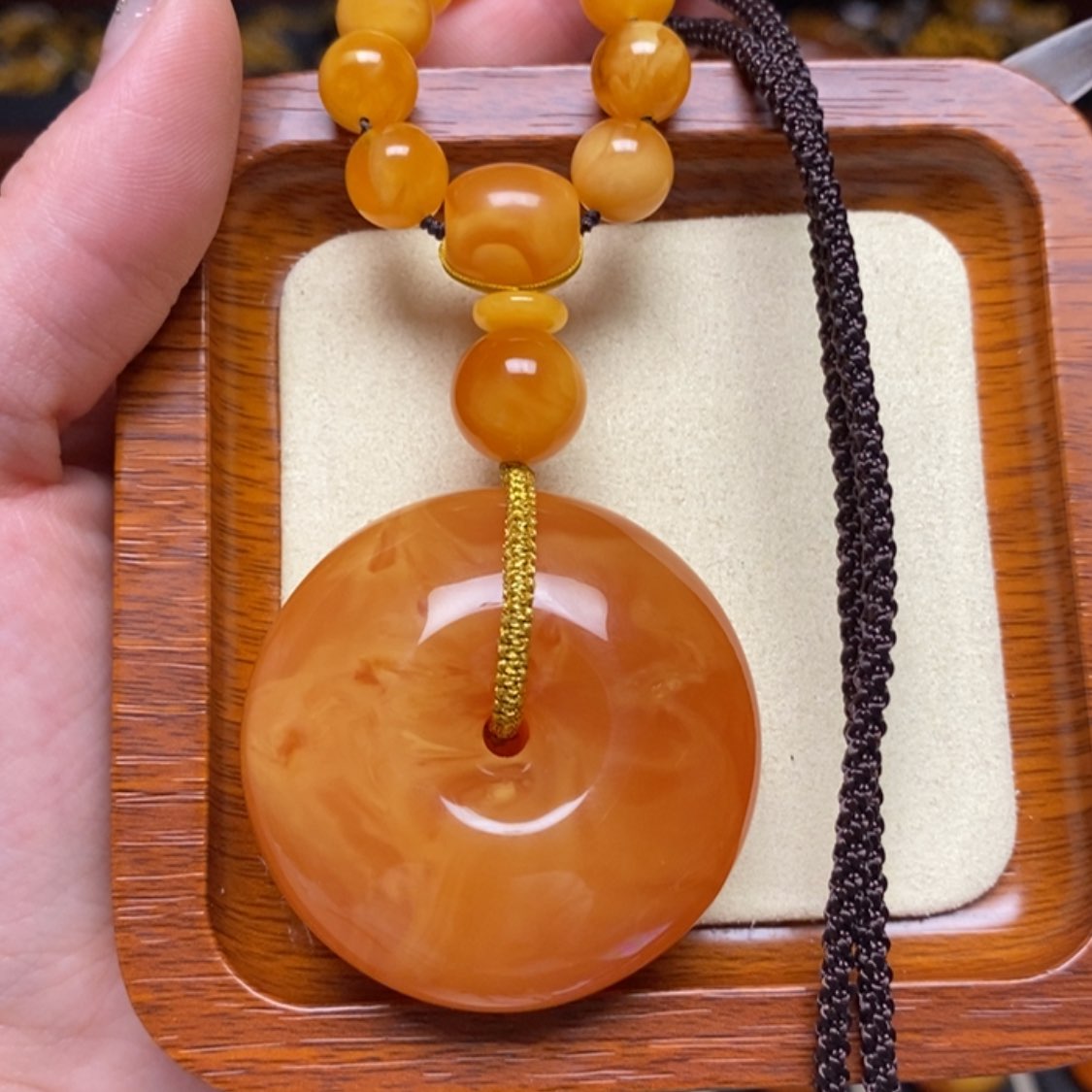 【闪购商品】蜜蜡颈饰未镶嵌项链