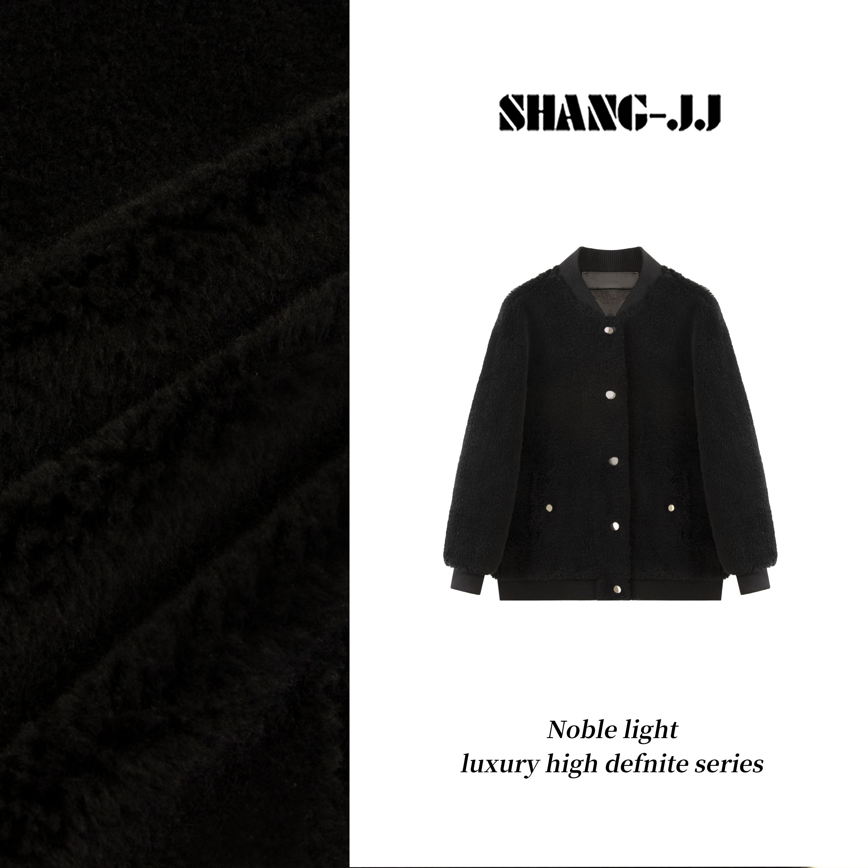 SHANG-JJ【丹麦白金】24秋冬新品满分洋毛高克重皮草外套q133260p