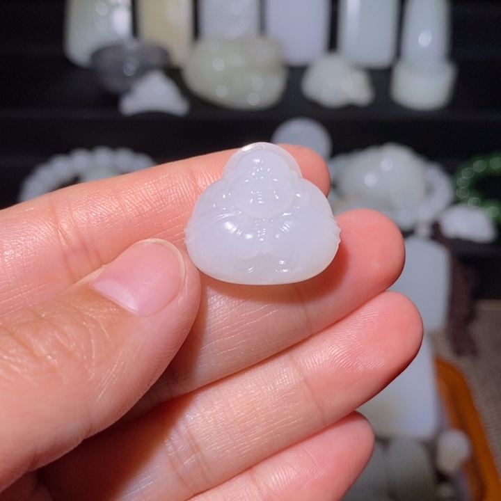 和田玉未镶嵌吊坠(不含链)