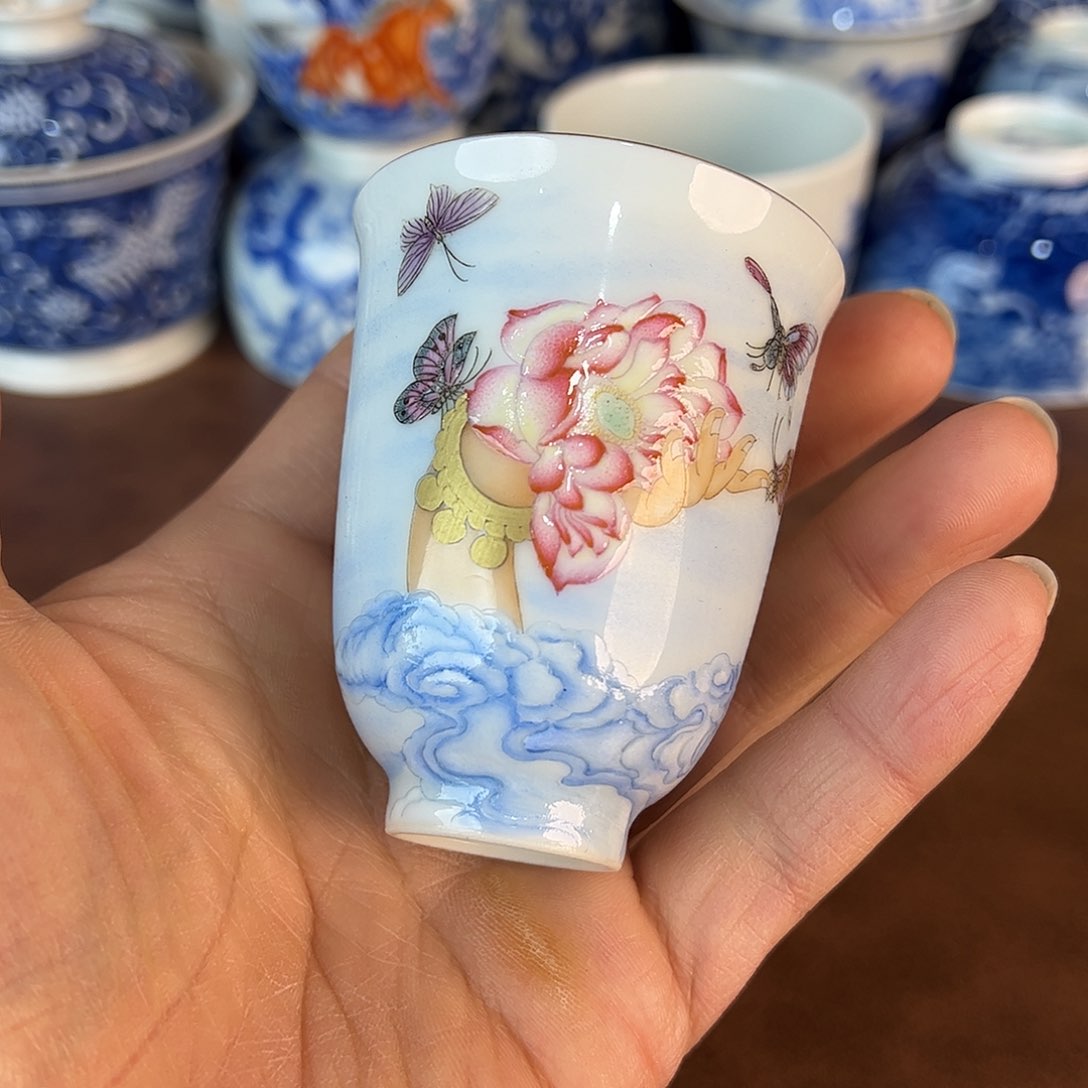 杯景德镇全手工手绘陶瓷