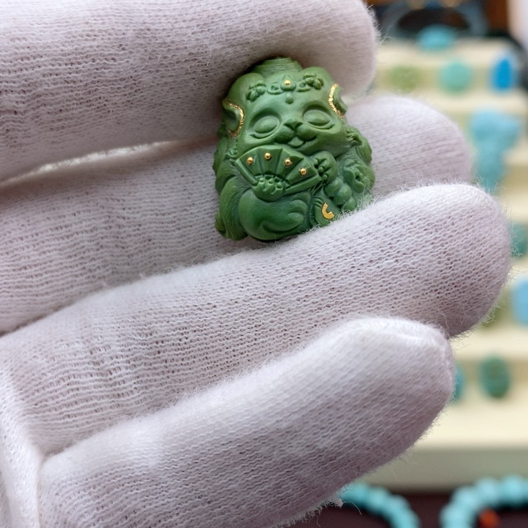 绿松石珠宝奇石未镶嵌