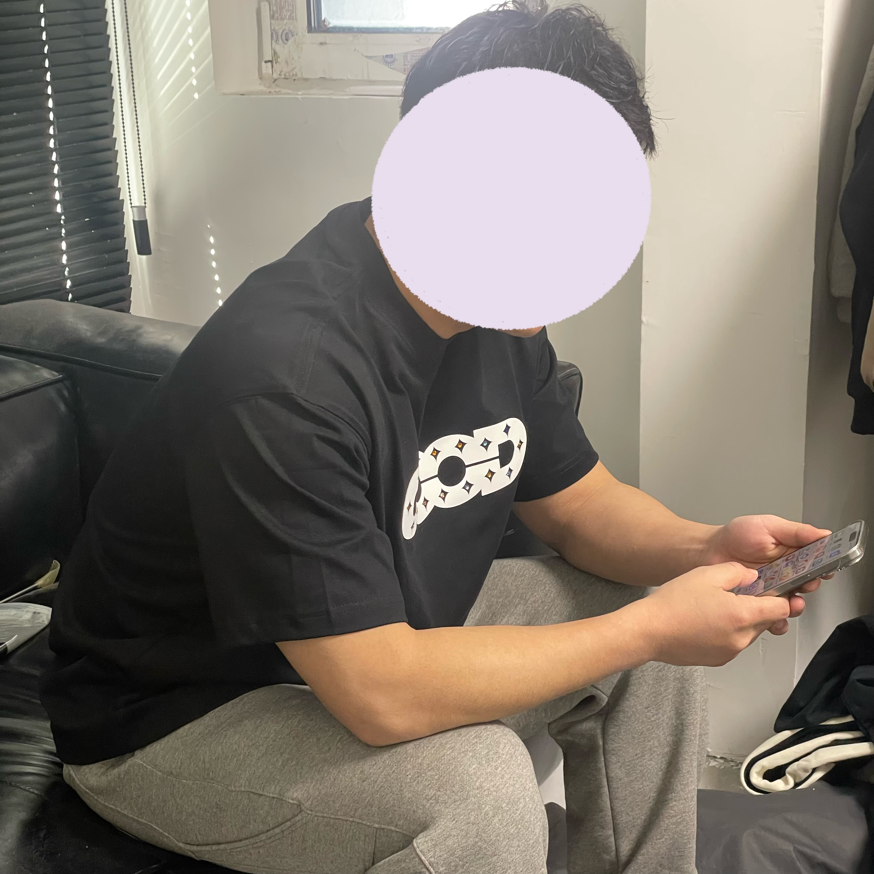 富贵家--压烫水钻皮标短袖