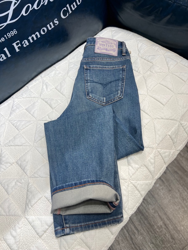 高腰显瘦弹力牛仔裤女烟管直筒百搭舒适微胖友好83312