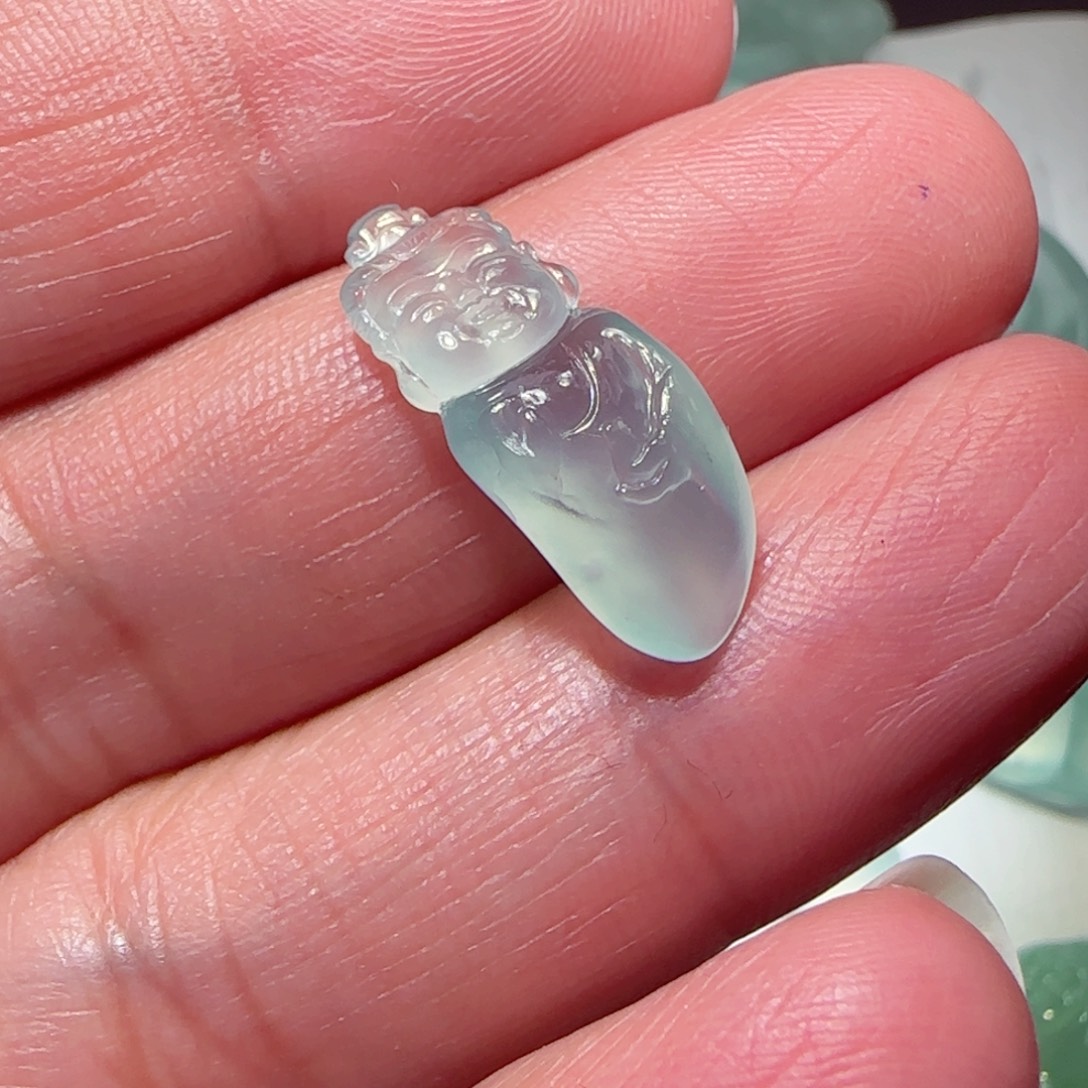 天***难定制翡翠未镶嵌天然翡翠佛