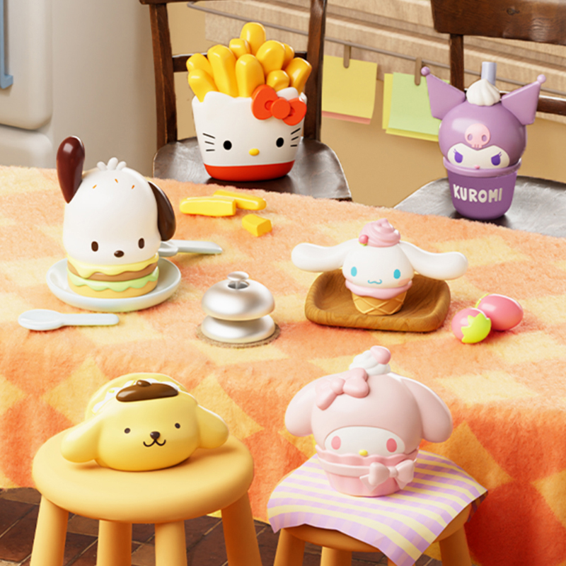 LANGBOWANG/狼博旺三丽鸥家族零食系列摆件萌粒公仔