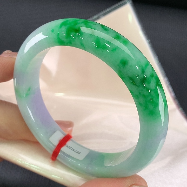 翡翠未镶嵌手镯正圈57