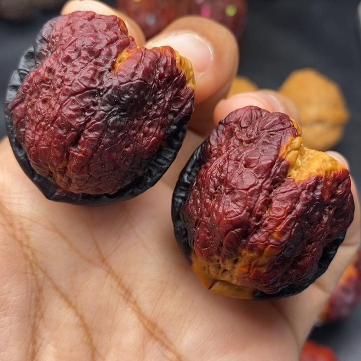 文玩核桃把件38尺蝴蝶蟾