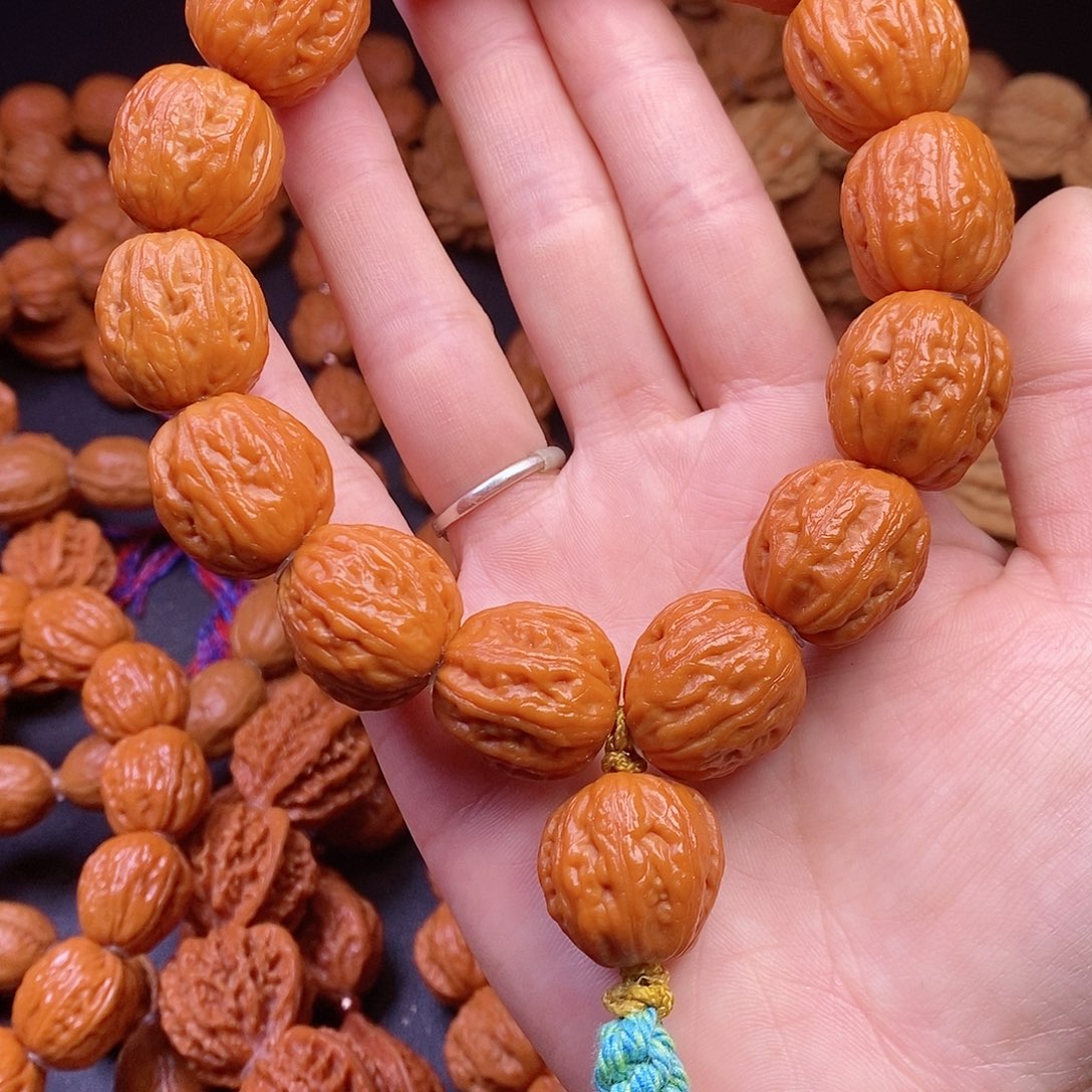 【闪购商品】文玩核桃吊坠嘚**吁水晶皮小枣21