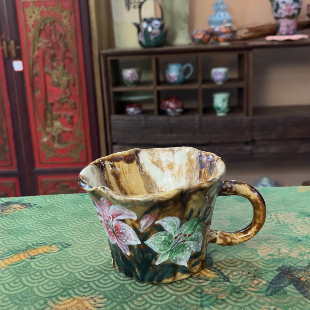 柴烧手工手绘陶瓷