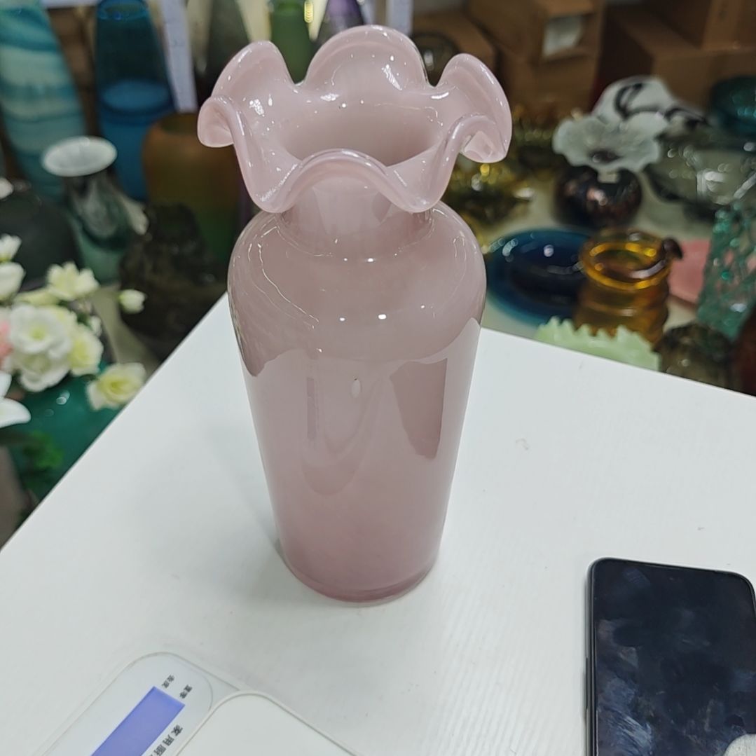 高25口5微瑕琉璃造型花瓶