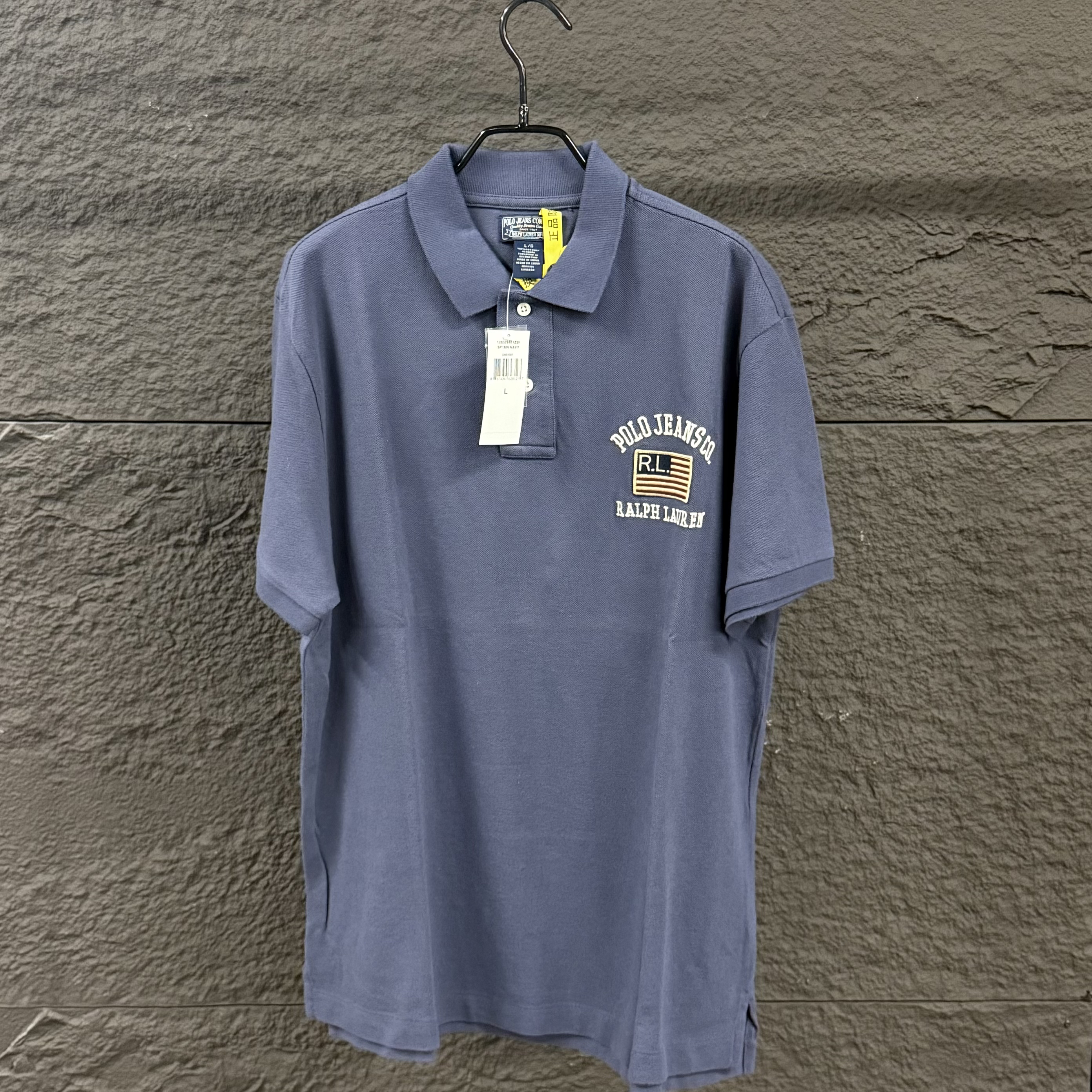 未使用 Ralph Lauren/拉夫劳伦  深蓝色polo衫L码 衣长72 胸围114