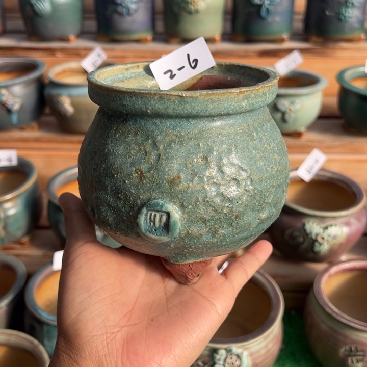 2-6花盆小鹿园艺口9外高11