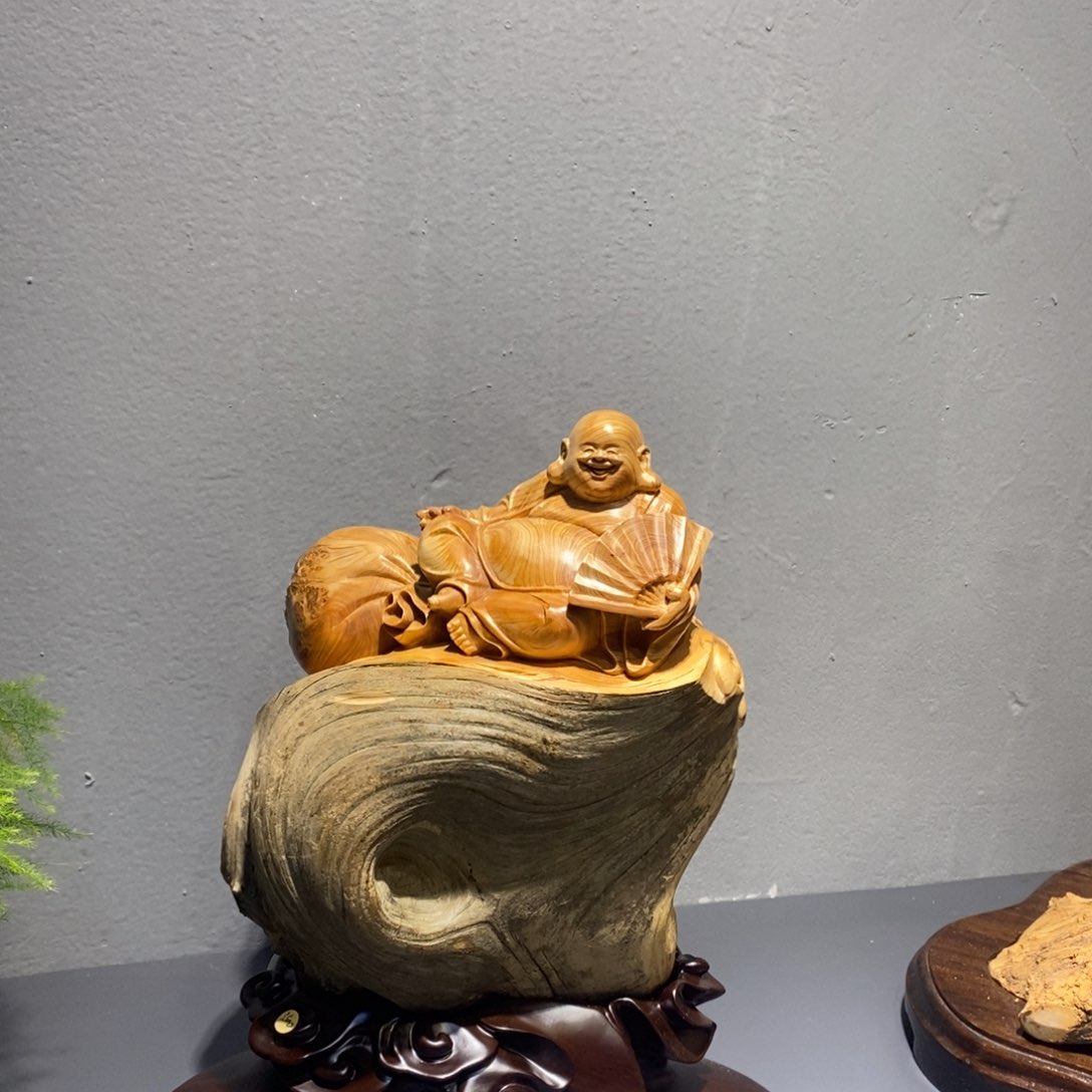 柏木弥勒送福意境