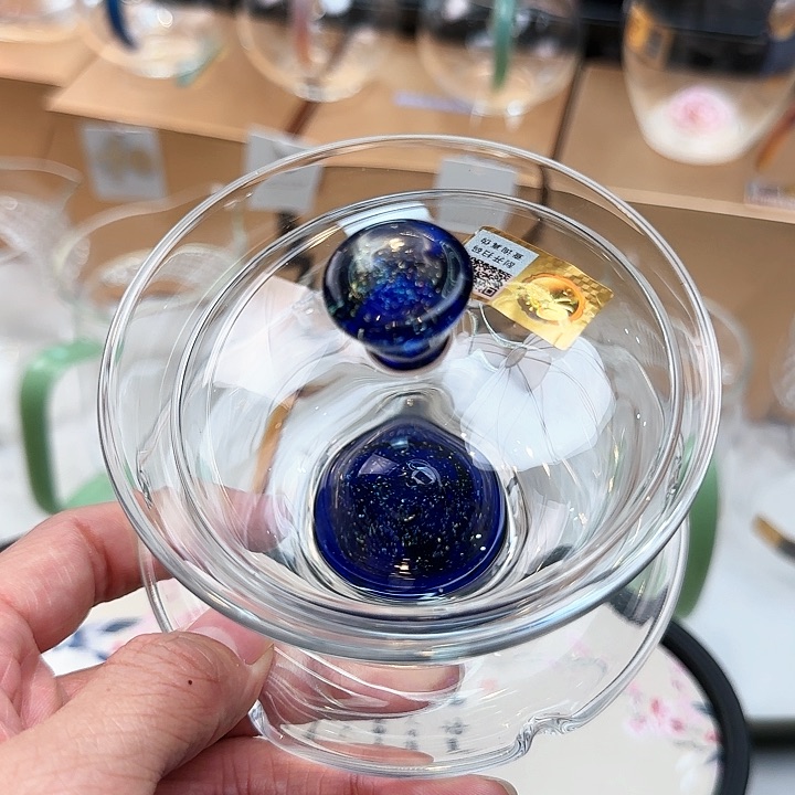 禾器斑斓沁莲盖碗