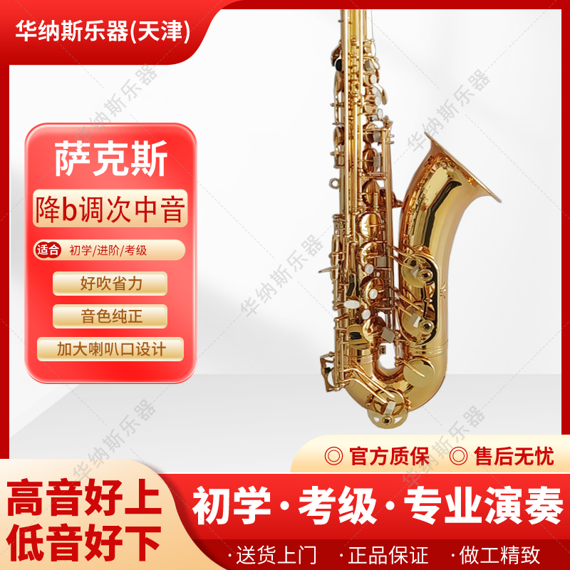 电泳金次中音降B调萨克斯考级乐队专业演奏伴奏中老年零基础