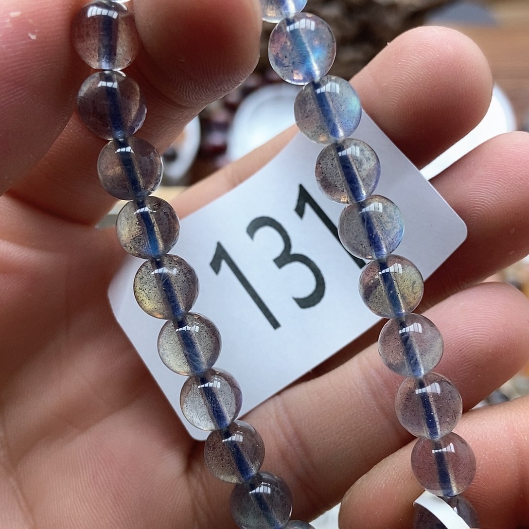 拉长石手链未镶嵌手链