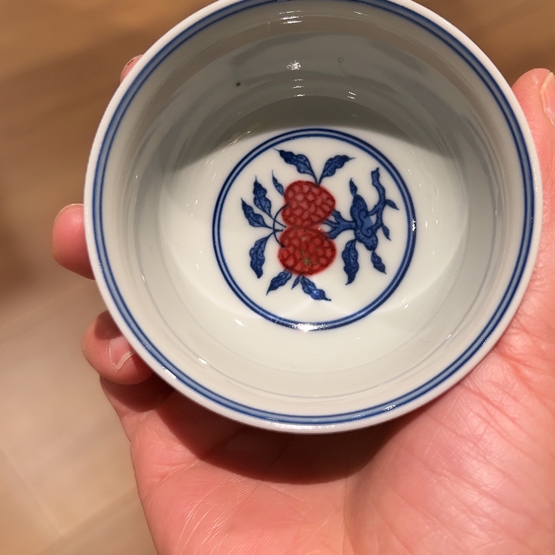 微瑕臻玉古坊原矿青花釉里红