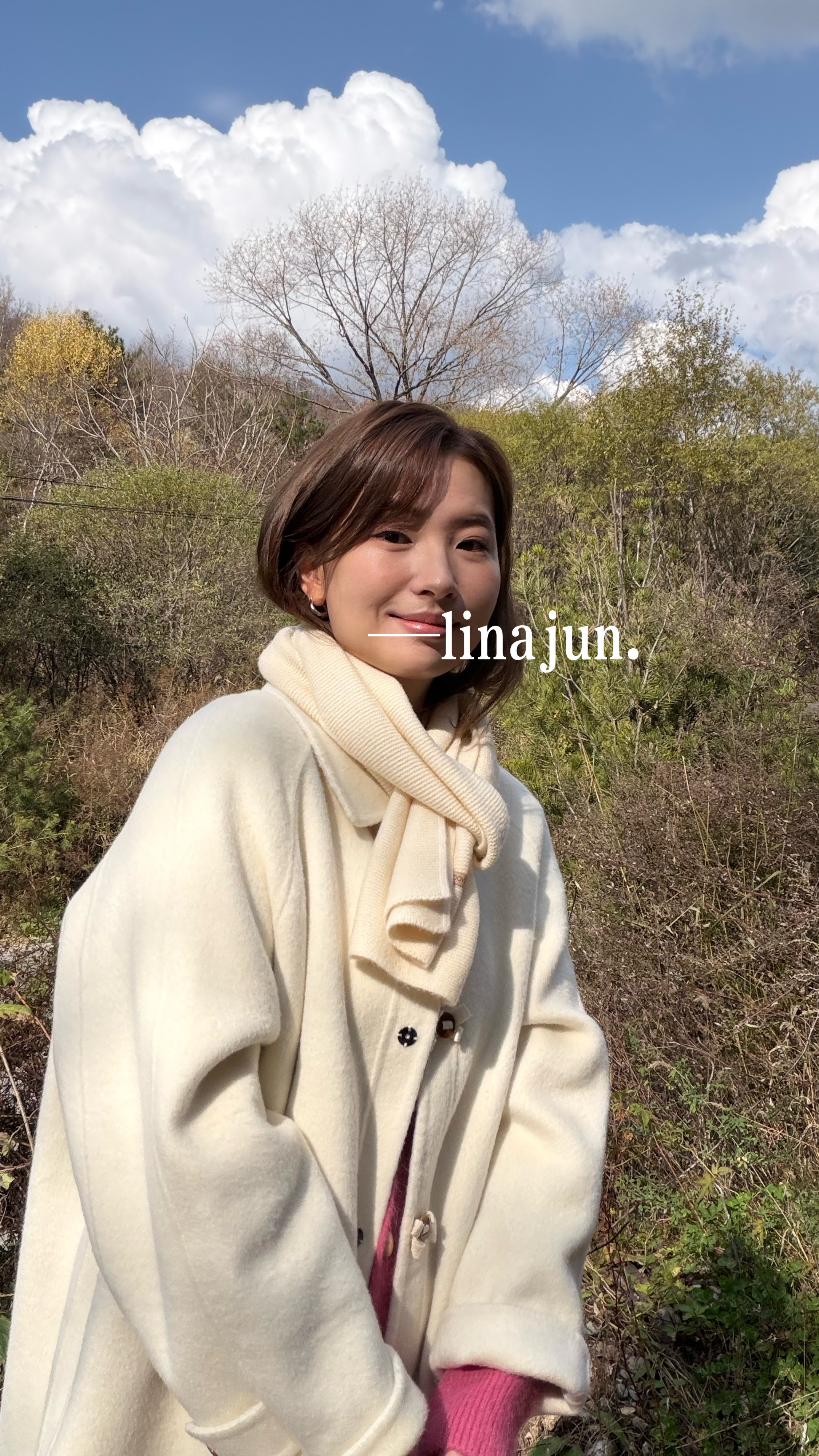 11.1《蝴蝶酥》秋冬新款韩系高级感米白色百搭显瘦中长款毛呢大衣