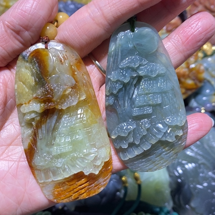 岫玉岫玉吊坠未镶嵌