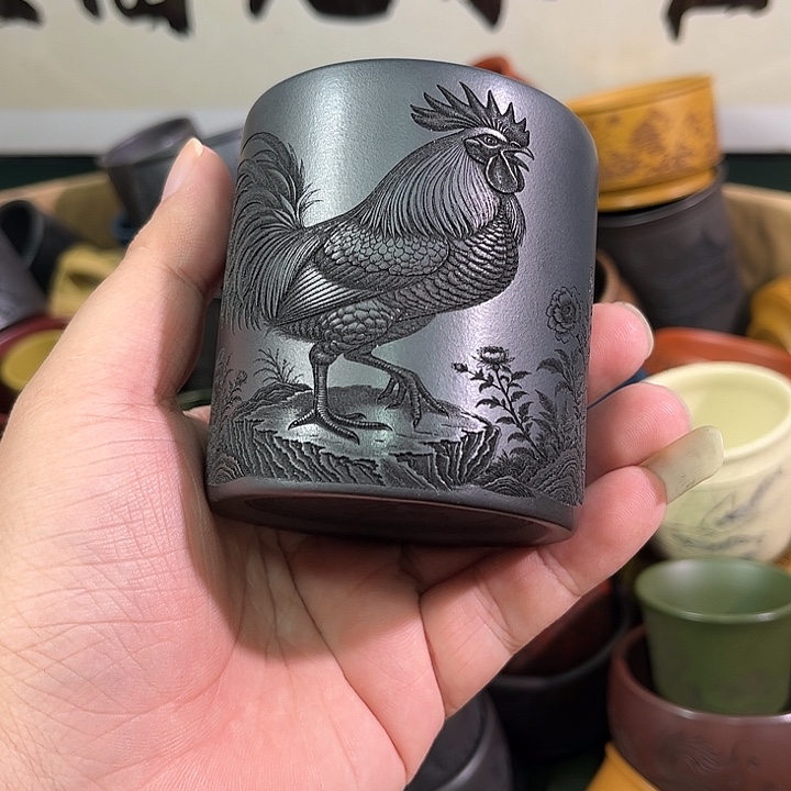 茶杯紫砂全手工紫砂主人杯