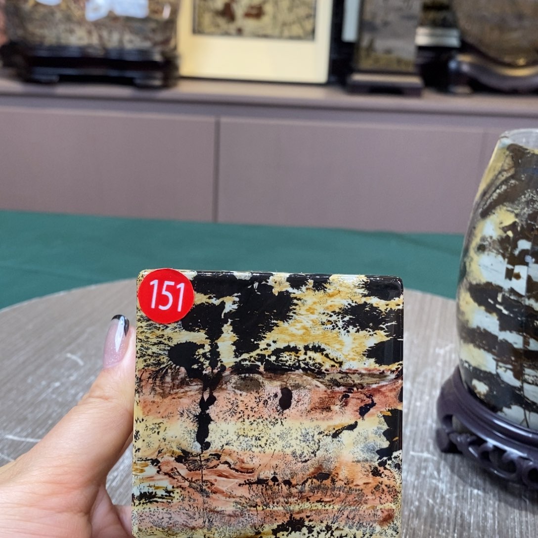 石材世**雾广西国画石草花石