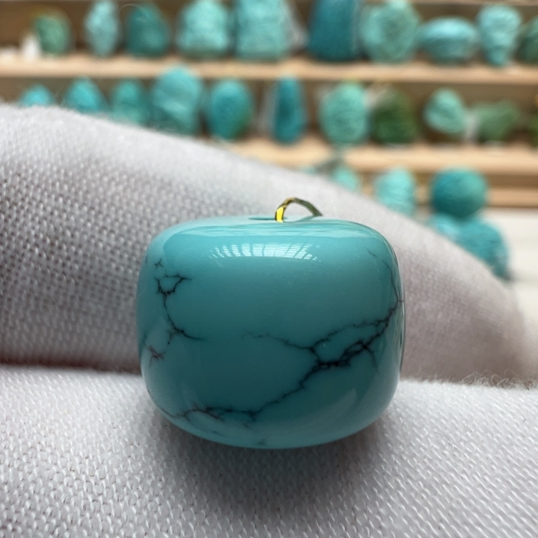 绿松石未镶嵌配饰13.7*10.3