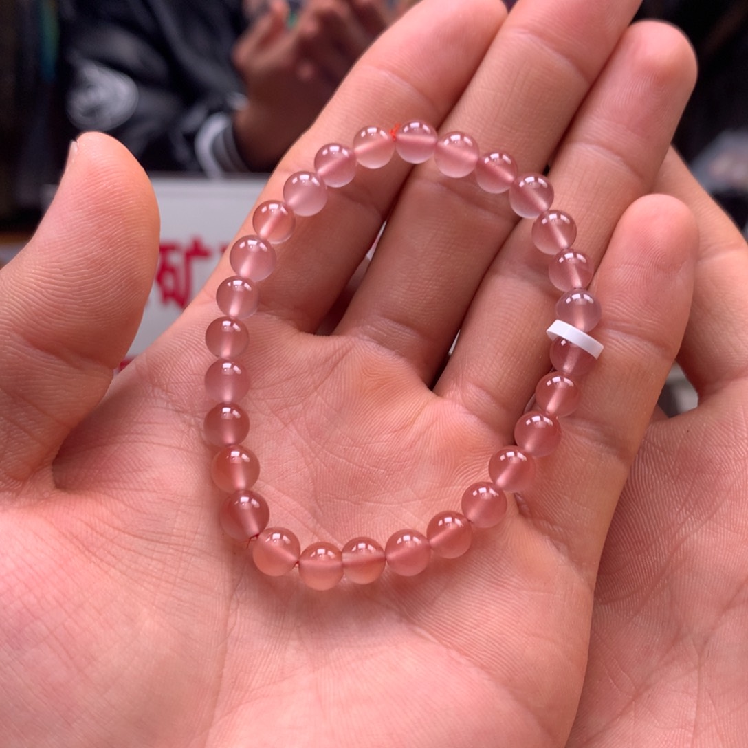 南红玛瑙小庄冰紫单圈6㎜未镶嵌24126-197