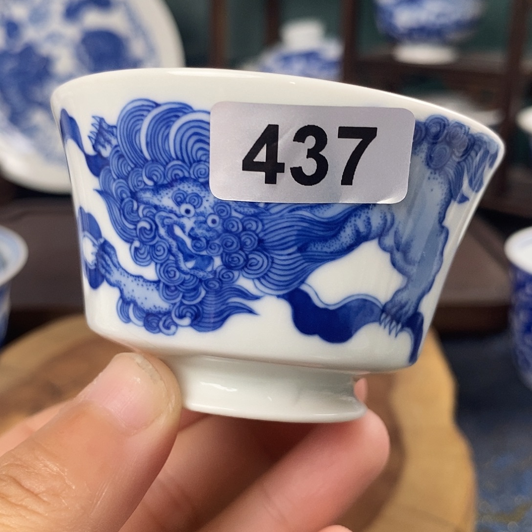 瓷片景德镇手绘青花茶器437